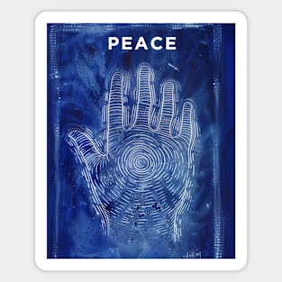 Peace: Stop War,  World Peace Now on a Dark Background Magnet